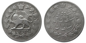 IRAN, Qajar Dynasty. Ahmad Shah. 1328, Silver 2 Qirans