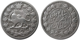 IRAN, Qajar Dynasty. Muzzafar al Din Shah. Silver 2 Qirans