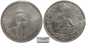 IRAN, Pahlavi Dynasty. Silver 5000 Dinars. PCGS MS-63.