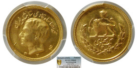IRAN, Pahlavi Dynasty. (1945) Gold One Pahlavi. PCGS-MS 66.