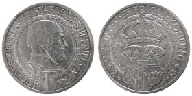 SWEDEN. Gustav V. 1921-(W). Silver 2 Kronor.