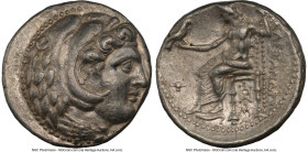 MACEDONIAN KINGDOM. Alexander III the Great (336-323 BC). AR tetradrachm (25mm, 17.23 gm, 8h). NGC Choice XF 4/5 - 4/5. Lifetime issue of Babylon, ca....