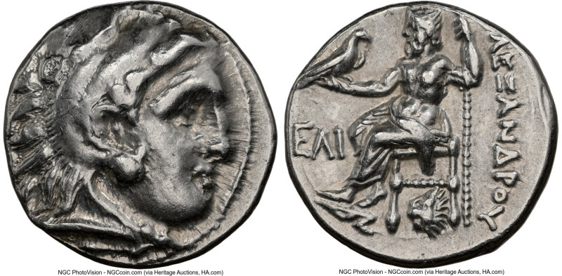 MACEDONIAN KINGDOM. Alexander III the Great (336-323 BC). AR drachm (17mm, 4.37 ...