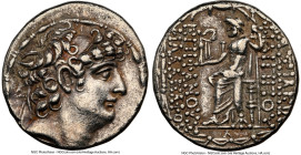 SELEUCID KINGDOM. Philip I Philadelphus (ca. 95/4-76/5 BC). AR tetradrachm (26mm, 11h). NGC XF. Antioch on the Orontes, ca. 88-87 BC. Diademed head of...