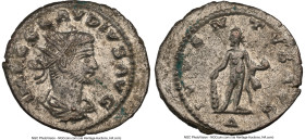Claudius II (AD 268-270). BI antoninianus (22mm, 11h). NGC MS, Silvering. Antioch, 4th officina. IMP C CLAVDIVS AVG, radiate, draped bust of Claudius ...