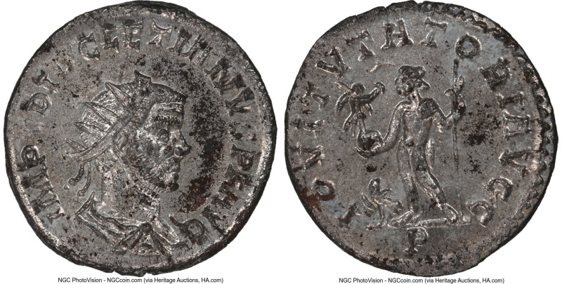 Diocletian (AD 284-305). BI antoninianus (22mm, 6h). NGC MS 5/5 - 4/5, Silvering...