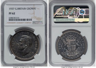 George VI Proof Crown 1937 PR62 NGC, KM857, S-4078. Gunmetal toned. HID09801242017 © 2023 Heritage Auctions | All Rights Reserved