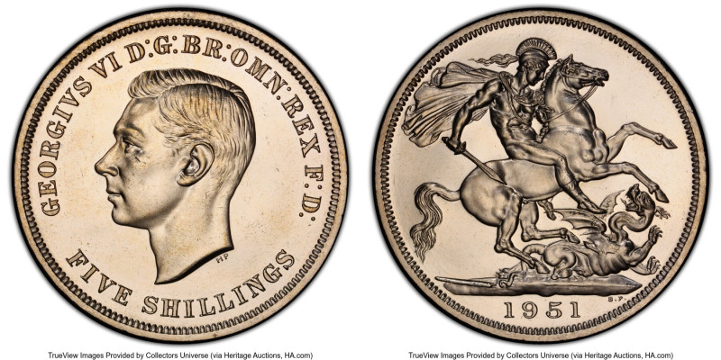 George VI Prooflike "Festival of Britain" Crown 1951 PL65 PCGS, KM880, S-4111. A...