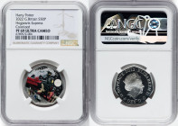 Elizabeth II silver Colorized Proof "Hogwarts Express" 50 Pence 2022 PR69 Ultra Cameo NGC, Mintage: 15,010. Harry Potter and the Philosopher's Stone s...