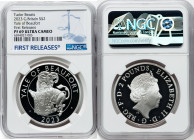 Elizabeth II silver Proof "Tudor Beasts - Yale of Beaufort" 2 Pounds (1 oz) 2023 PR69 Ultra Cameo NGC, Tudor Beasts series. First Releases. HID0980124...
