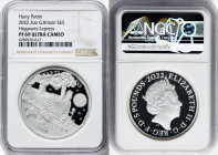 Elizabeth II silver Proof "Hogwarts Express" 5 Pounds (2 oz) 2022 PR69 Ultra Cameo NGC, Mintage: 760. Harry Potter and the Philosopher's Stone series....