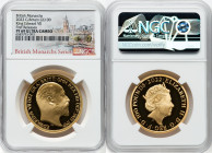 Elizabeth II gold Proof "King Edward VII" 100 Pounds (1 oz) 2022 PR69 Ultra Cameo NGC, Mintage: 610. British Monarchs series. First Releases. HID09801...