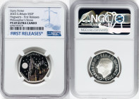 Charles III silver Colorized Proof "Hogwarts" 50 Pence 2023 PR69 Ultra Cameo NGC, Mintage: 15,010. Harry Potter and the Philosopher's Stone series. Fi...