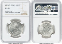 British India. George V Rupee 1919-(b) MS61 NGC, Bombay mint, KM524. HID09801242017 © 2023 Heritage Auctions | All Rights Reserved