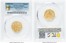 Venice. Michael Steno gold Ducat ND (1400-1413) UNC Details (Edge Damaged) PCGS, Venice mint, Fr-1230, Paolucci-1. 3.57gm. MIChAЄL • STЄN' | • S | • M...