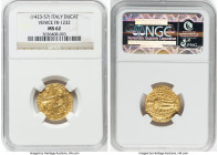 Venice. Francesco gold Ducat ND (1423-1457) MS62 NGC, Fr-1232. HID09801242017 © 2023 Heritage Auctions | All Rights Reserved