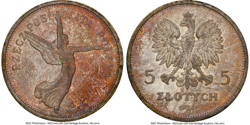 Republic 5 Zlotych 1928-K AU58 NGC, KM-Y18. HID09801242017 © 2023 Heritage Aucti...