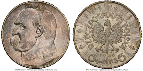 Republic 5 Zlotych 1936-(w) MS62 NGC, Warsaw mint, KM-Y28. HID09801242017 © 2023 Heritage Auctions | All Rights Reserved