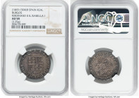 Ferdinand II & Isabella Real (1469-1504)-B AU58 NGC, Burgos mint, Cal-318. 3.35gm. HID09801242017 © 2023 Heritage Auctions | All Rights Reserved