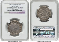 Christina 1/4 Riksdaler 1646 XF Details (Mount Removed, Repaired) NGC, Stockholm mint, KM185, AAH-41b. Without AG variety. HID09801242017 © 2023 Herit...