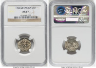 Frederick I Ore 1722-GZ MS67 NGC, Stockholm mint, KM382, AAH-157b. HID09801242017 © 2023 Heritage Auctions | All Rights Reserved