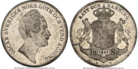 Oscar I Riksdaler 1852-AG MS60 NGC, KM667, Dav-354. HID09801242017 © 2023 Heritage Auctions | All Rights Reserved
