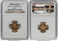 Oscar II gold 10 Kronor 1883 EB-L.A. MS66 NGC, Stockholm mint, KM743, AAH-30b. Nordic Hoard. HID09801242017 © 2023 Heritage Auctions | All Rights Rese...