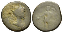 Macedon. Thessalonica. Pseudo-autonomous issue. Æ (19,7mm, 6.5g). Time of Commodus (177-192). Draped and turreted bust of Tyche right. R/ KABIPOC Kabe...