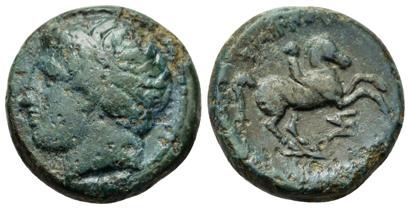 Kings of Macedon, Philip II (359-336 BC). Æ (17.5mm, 6.20g). Uncertain Macedonia...
