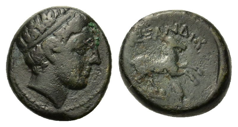 Kings of Macedon. Alexander III 'the Great' (336-323 BC). Æ (14,4mm, 4.4g). Unce...