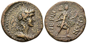 Thrace, Perinthos, c. 2nd century AD. Æ (24mm, 7.30g). Laureate and draped bust of Apollo r. R/ Artemis advancing r., holding torch. RPC III 723.