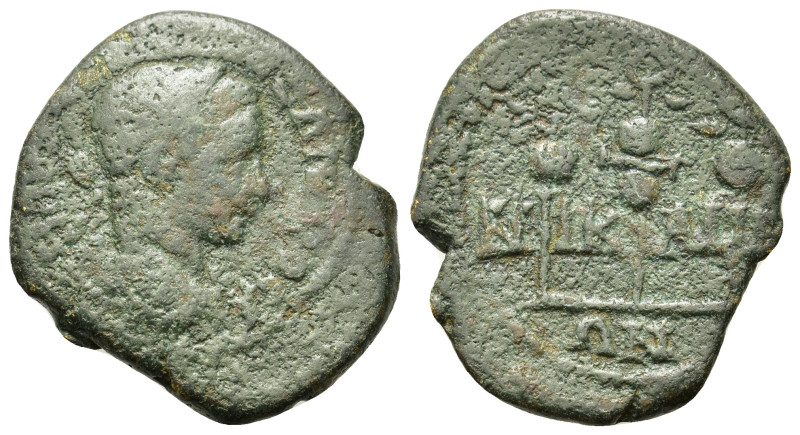 Severus Alexander (222-235). Bithynia, Nicaea. Æ (20,1mm, 4g). Laureate, draped ...