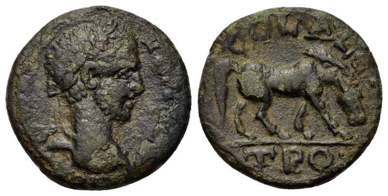 Severus Alexander (222-235). Troas, Alexandria. Æ (23,3mm, 8.4g). Laureate head ...