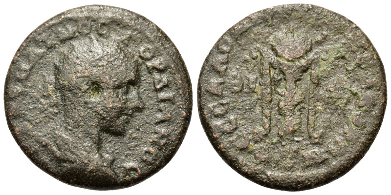 Gordian III (238-244). Macedon, Thessalonica. Æ Triassarion (24,7mm, 8.85g). Pyt...