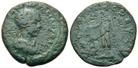 Gordian III (238-244). Thrace, Deultum. Æ (24mm, 7.25g). Radiate and draped bust r. R/ Apollo standing l., holding patera and branch. RPC VII, 811.