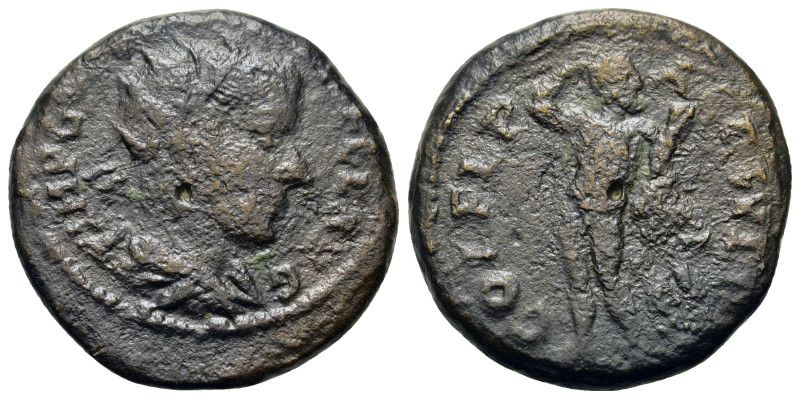 Gordian III (238-244). Thrace, Deultum. Æ (21,7mm, 7.2g). Radiate, draped, and c...