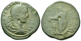 Gordian III (238-244). Thrace, Odessus. Æ (26 mm, 9.3g). Laureate, draped and cuirassed bust r. R/ Great God standing facing, head l., sacrificing out...