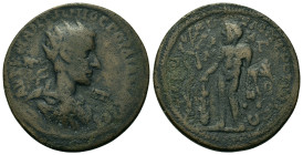Gordian III (238-244). Cilicia, Tarsus. Æ (36mm, 17.8g). Bust radiate, draped, cuirassed right. R/ TAPC - O - V MHTPOΠOΛEΩ around, A / M in left field...