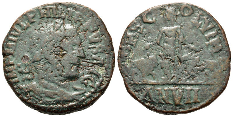 Philip I (244-249). Moesia Superior, Viminacium. Æ (28,5mm, 16,2g), year 7 (AD 2...