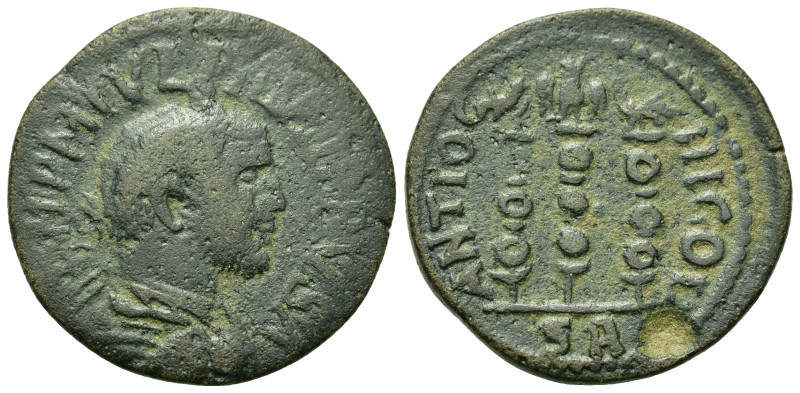 Philip I (244-249). Pisidia, Antioch. Æ (25,2mm, 7.1g). Radiate, draped and cuir...