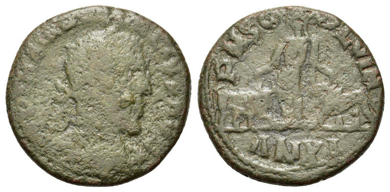 Trajan Decius (249-251). Moesia Superior, Viminacium. Æ (12g). Laureate, draped ...