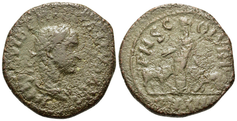 Trebonianus Gallus (251-253). Moesia superior, Viminacium. Æ (28.2mm, 14g). Laur...