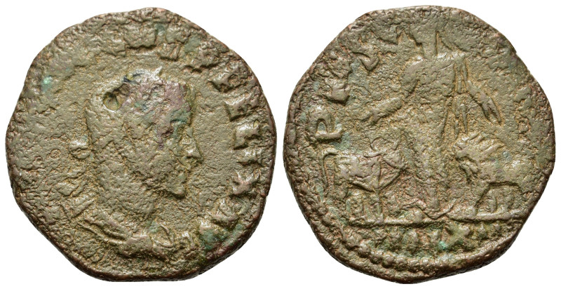 Trebonianus Gallus (251-253). Moesia Superior, Viminacium. Æ (24,8mm, 8.35g). La...