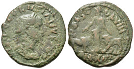 Volusian (251-253). Moesia Superior, Viminacium. Æ (26,9mm, 11.6g). Year 13 (AD 251/2). Laureate, draped and cuirassed bust r. R/ Provincia Moesia sta...