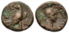 Aurelian (270-275). Egypt, Alexandria. BI Tetradrachm (19,8mm, 7.9g). Year 4 (AD 272/3). Laureate, draped, and cuirassed bust r. R/ Eagle standing r.,...