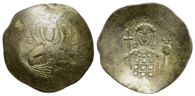 John II (1118-1143). BI Trachy (29,5mm, 4,55g). Constantinople, 1122-1137. Facing bust of Christ Pantokrator. R/ Crowned facing bust of John, wearing ...