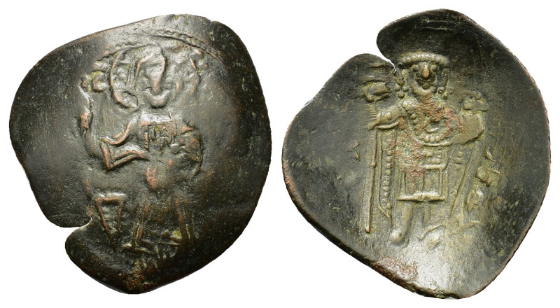 Latin Rulers of Constantinople (1204-1261). Æ Trachy (23mm, 1.65g). Constantinop...