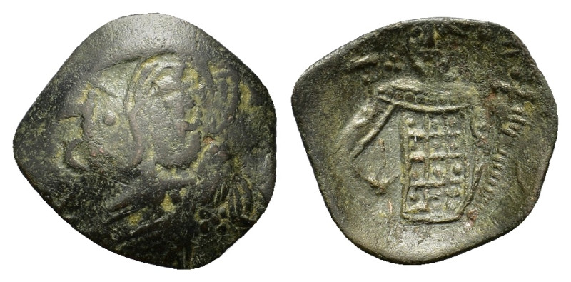 John III Ducas (Emperor of Nicaea, 1222-1254). BI Trachy (16mm, 0.60g). Thessalo...