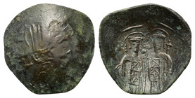 Manuel Comnenus-Ducas (Despot of Thessalonica, 1230-1237). BI Trachy (21mm, 1.45g). Thessalonica. Facing bust of St. Michael the Archangel, holding sw...