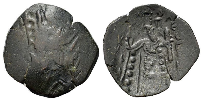 Uncertain Byzantine Æ Trachy (23mm, 3.20g). 12th-13th century.